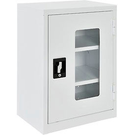 Global Industrial 270018wh Global Clear View Wall Storage Cabinet Assembled 18 W X 12 D X 26 H Off White Buy Now