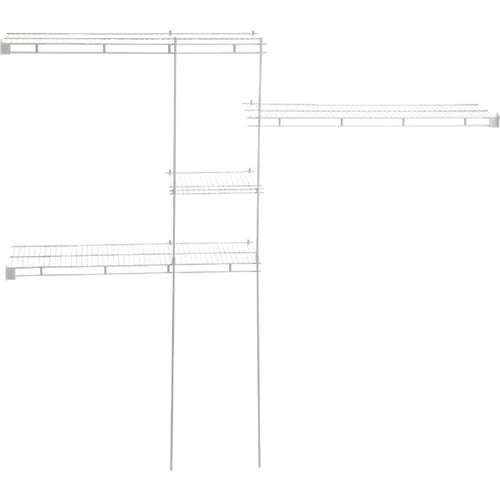 162800 ClosetMaid 5 to 8 Shelf and Rod Closet System