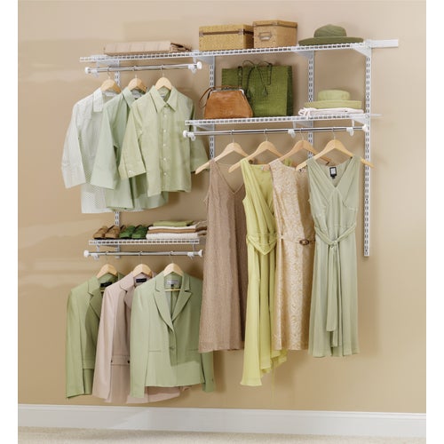 2060339 Rubbermaid Configurations 3 Ft. To 6 Ft. White Closet System