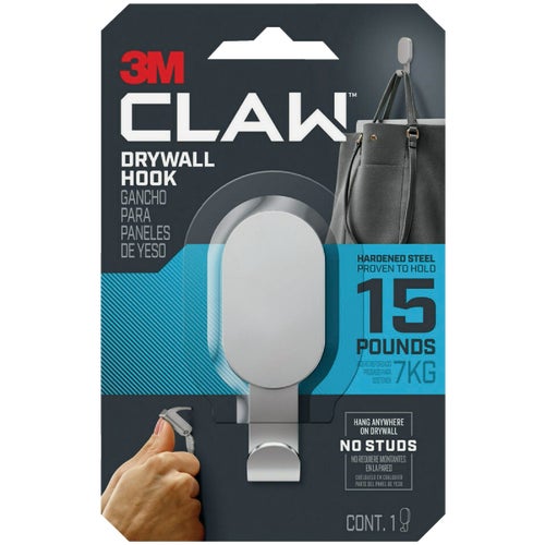 3DH15SLV-1ES 3M Claw Drywall Hook