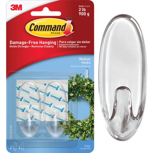 17091CLR-ES Command Clear Adhesive Hook Image