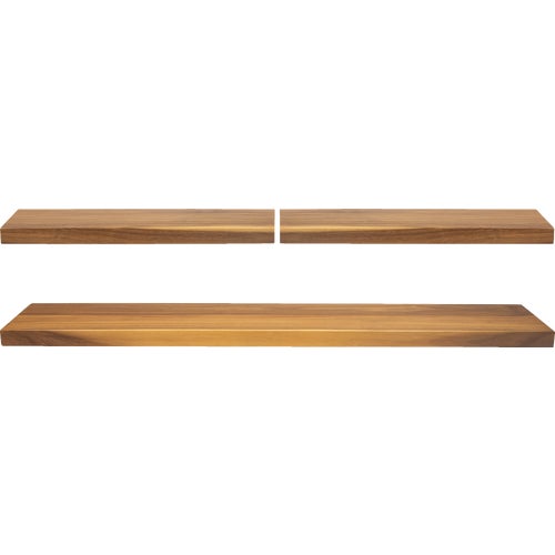 83209 CenterPointe Acacia Floating Shelves Set