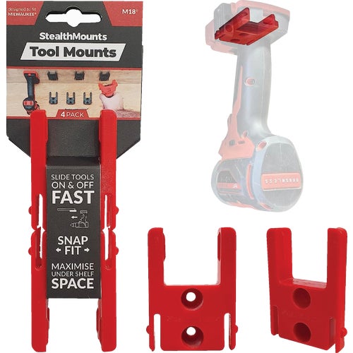 TM-MW18-RED-4 StealthMounts Tool Mounts