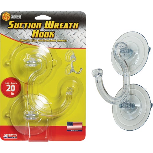 5750-86-5034 Commercial Christmas Hardware Double Suction Cup Wreath Hook